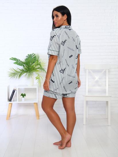 Пижама с шортами, зеленый (943-2) - фото 7