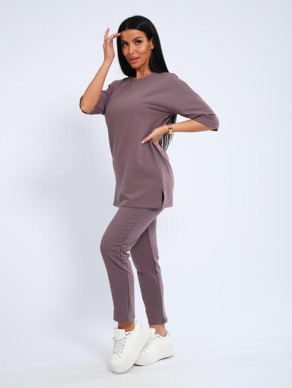 Костюм с брюками, футер с лайкрой (01048, капучино) - фото 12