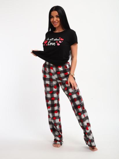 Пижама с брюками (01066, черный) - фото 14