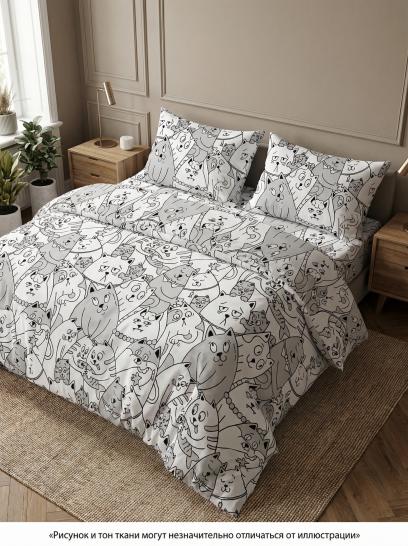 Комплект постельного белья Котовасия бязь - фото 1