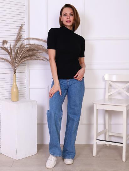 Водолазка женская, рибана с лайкрой (00837, черный) - фото 14