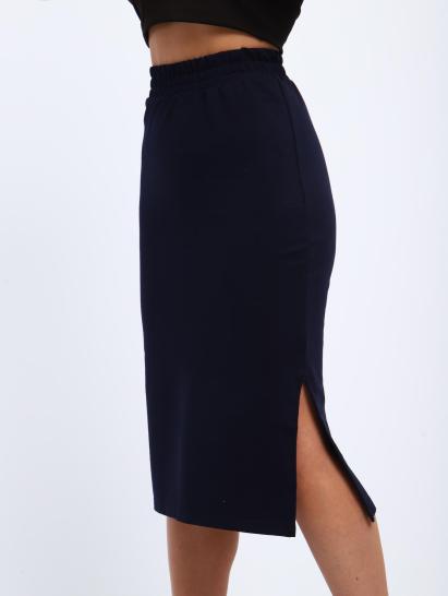 Юбка, футер (01056, темно-синий миди) - фото 3