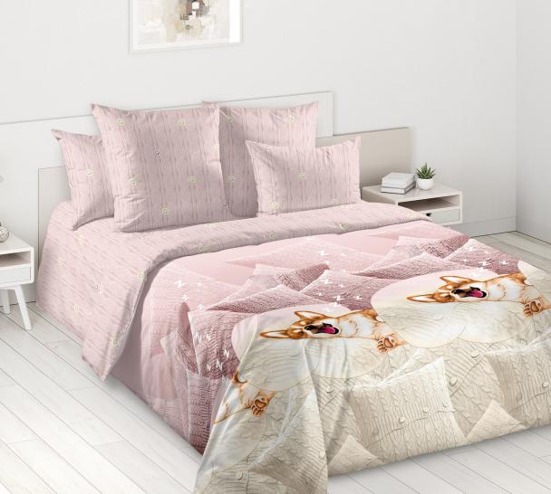 Простыня Корги (компаньон) перкаль - фото 1