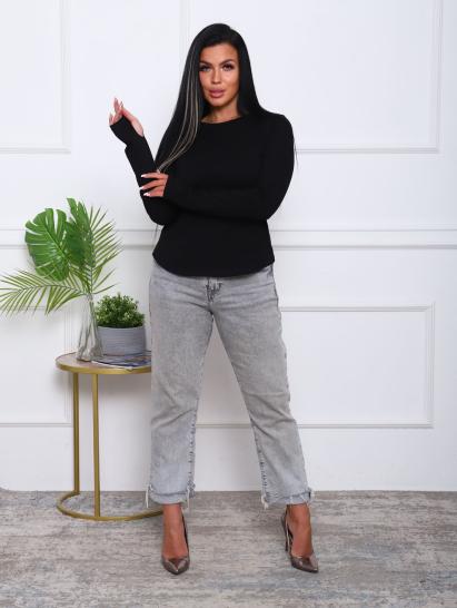 Лонгслив, кофта с длинным рукавом, черный (913-1) - фото 14