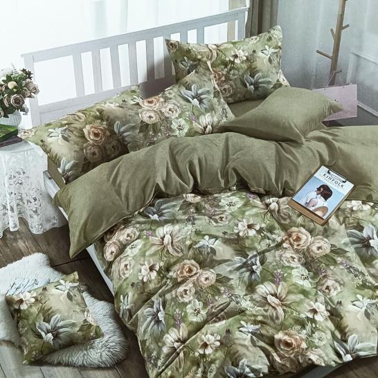 Комплект постельного белья Зима-Лето Акварель поплин - фото 1