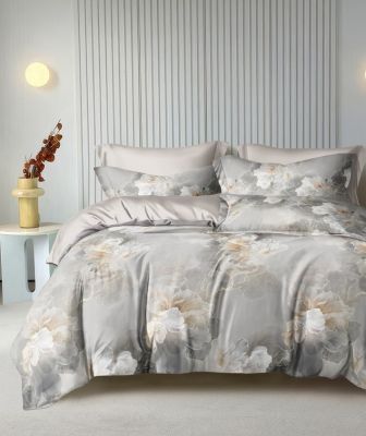 Наволочка Дымчатый пион (основа) сатин - фото 1