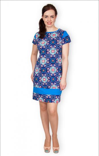 Платье трикотажное - "Абстракция" (344) - фото 1