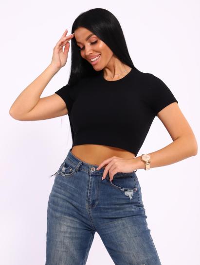 Топ с коротким рукавом (01040, черный) - фото 6