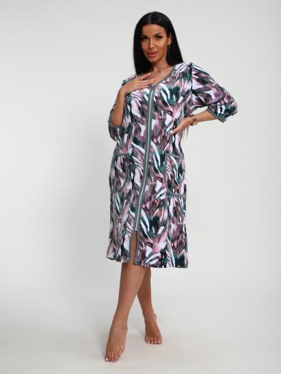 Халат велюровый на молнии (00941, изумрудный) - фото 11