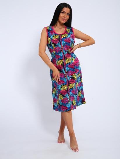 Халат на молнии с карманами (00993, разноцветный) - фото 1