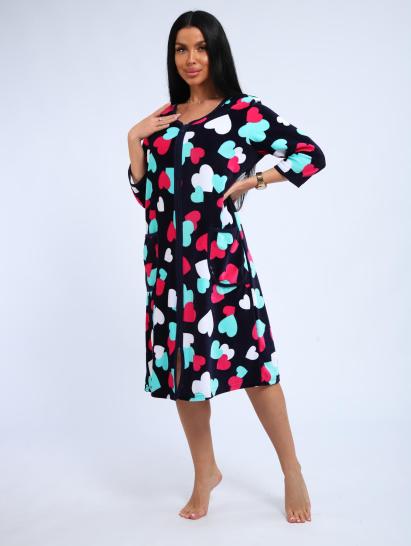 Халат велюровый на молнии (00941, бирюзовый) - фото 11