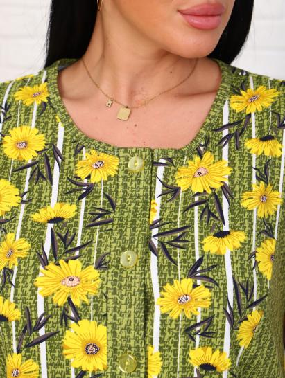 Халат женский на пуговицах, хаки (921-1) - фото 2