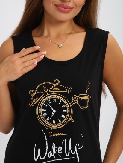 №244 Пижама с бриджами Пижама женская Черный - фото 5