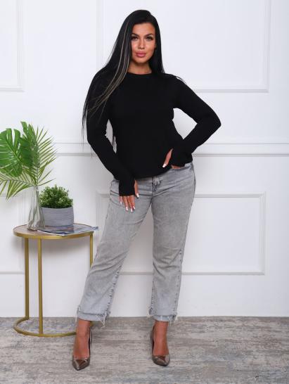 Лонгслив, кофта с длинным рукавом, черный (913-1) - фото 1