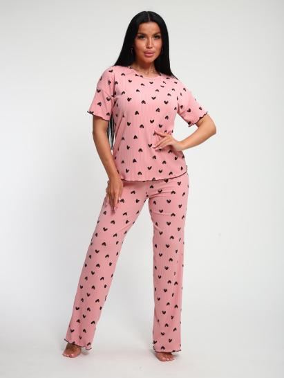 Пижама с брюками (01063, розовый) - фото 14