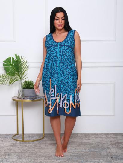 Халат женский на молнии с карманами, бирюза (914-1) - фото 10