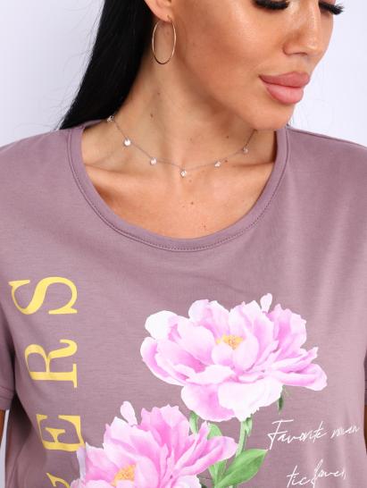 Костюм с бриджами, принт (00978, капучино) - фото 9