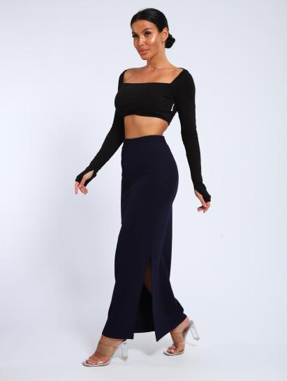 Юбка, футер (01056, темно-синий макси) - фото 10