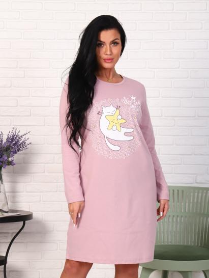 Сорочка с длинным рукавом, принт (0788, кофе) - фото 6