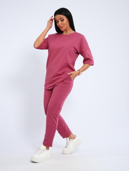 Костюм с брюками, футер с лайкрой (01048, сухая роза) - фото 12