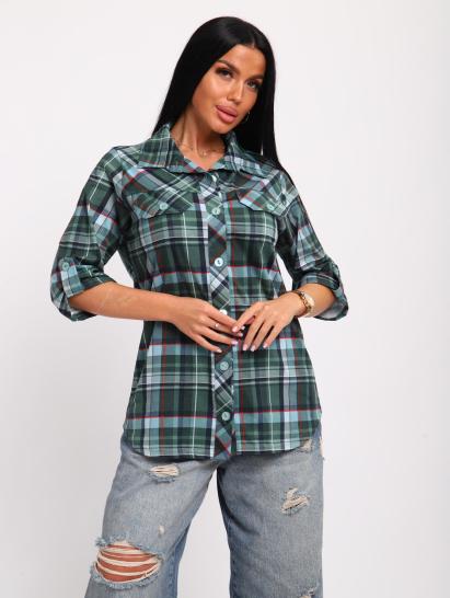 Рубашка на пуговицах (01058, зеленый) - фото 9