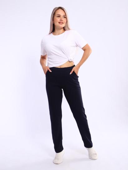 Брюки с карманами, интерлок (01034, темно-синий) - фото 13