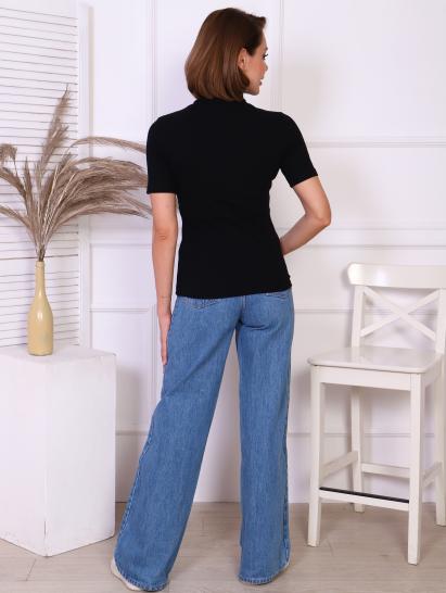 Водолазка женская, рибана с лайкрой (00837, черный) - фото 8