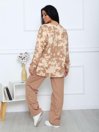 Костюм с брюками, принт (00963, бежевый) - фото 8