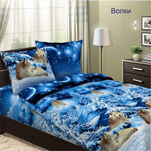 Наволочка Волки бязь - фото 1