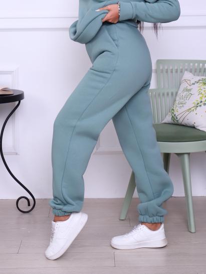 Брюки, футер с начесом 3-х нитка (01043, оливковый) - фото 1