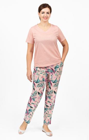 Пижама с брюками, розовый (681-1) - фото 1