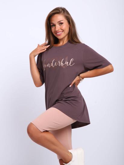 №175 Костюм с велосипедками Костюм женский Капучино - фото 1