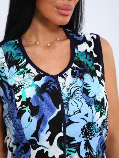 Халат на молнии с карманами (00993, василек) - фото 2