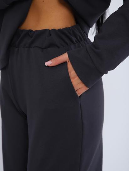 Костюм с капюшоном, футер с лайкрой (01045, антрацитовый) - фото 19