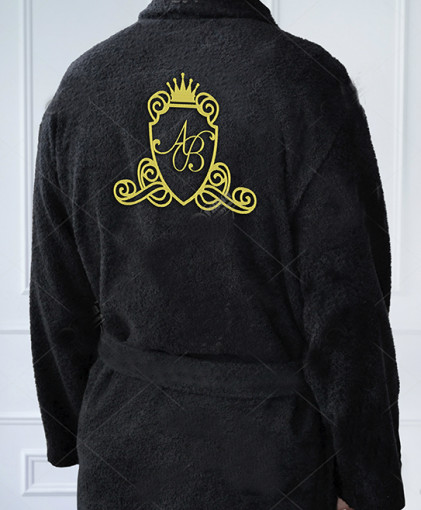 Халат с вышивкой Фамильный герб 2 - фото 1