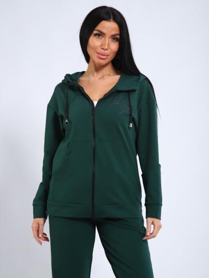 Костюм с брюками, футер с лайкрой 2-х нитка (00907, зеленый) - фото 7