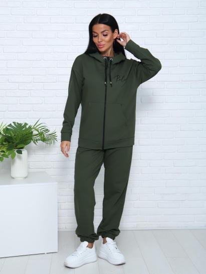 Костюм с брюками, футер с лайкрой 2-х нитка (00907, хаки) - фото 12