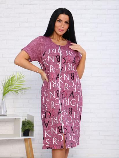 Халат женский на молнии с карманами (00980, брусника) - фото 6