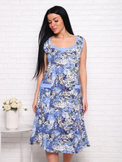Сарафан с карманами (00981, голубой) - фото 3