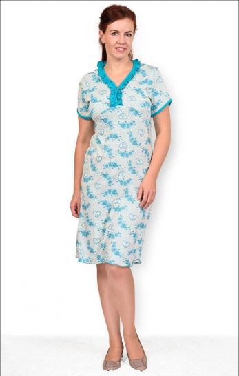 Сорочка двойного крашения с рюшей (235-10) - фото 1