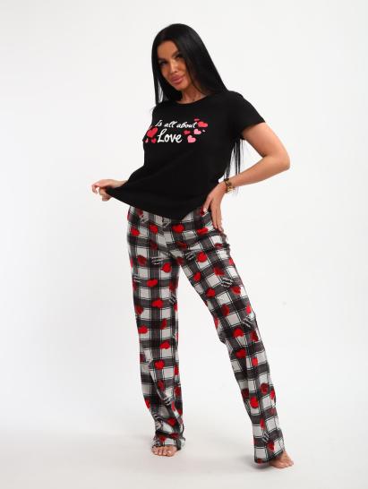 Пижама с брюками (01066, черный) - фото 13