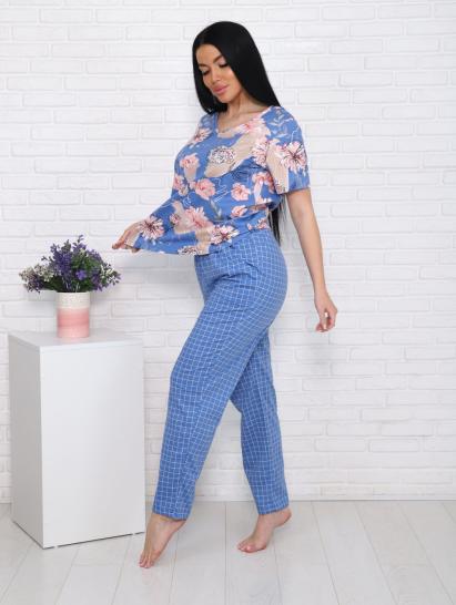 Костюм с брюками (00991, голубой) - фото 9