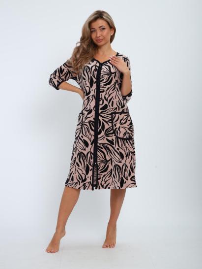 Халат велюровый на молнии (00941, капучино) - фото 1