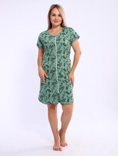 Халат женский на молнии с карманами (01053, оливковый) - фото 18