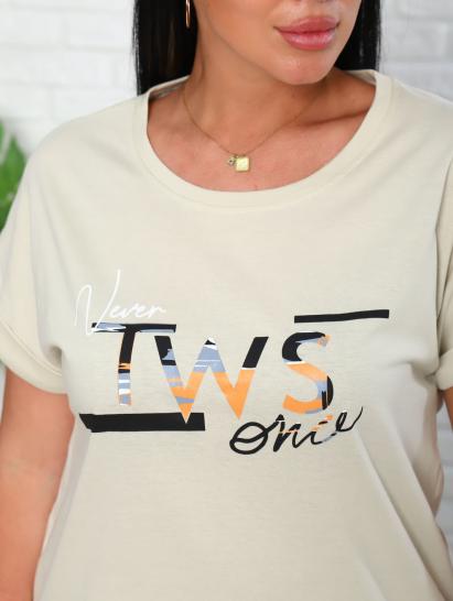 Костюм с брюками чинос, принт, бежевый (911-3) - фото 2