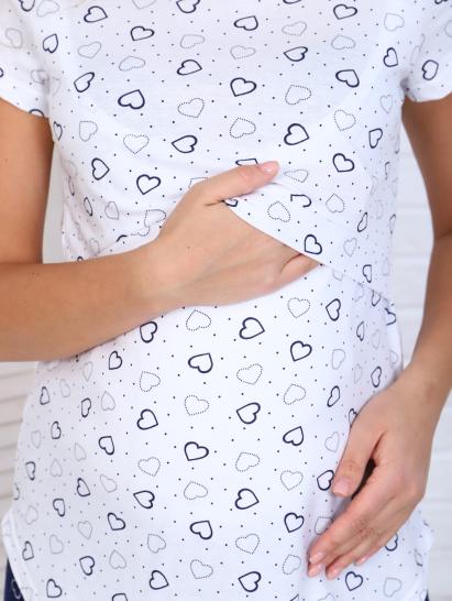 Пижама с шортами для беременных и кормящих мам, сердечки (06820-1) - фото 13