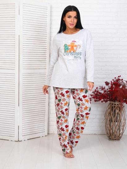 Пижама с брюками, футер с начесом, "Christmas" (877-2) - фото 10