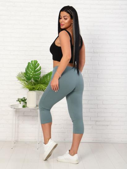 Бриджи, кулирка с лайкрой, олива (927-2) - фото 2