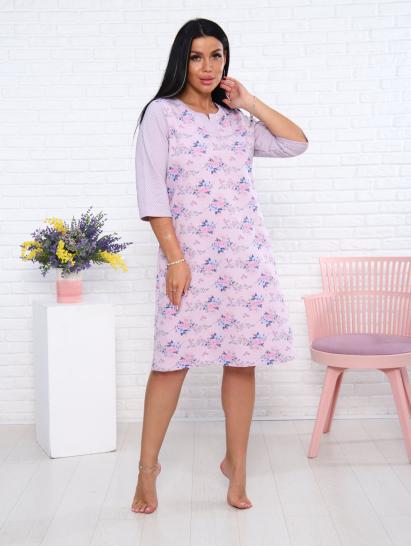 Сорочка теплая, футер с начесом, розовый (939-1) - фото 7