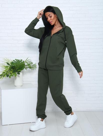 Костюм с брюками, футер с лайкрой 2-х нитка (00907, хаки) - фото 19